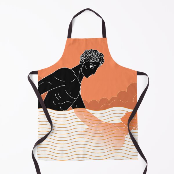 Item preview, narcissus reflection in water greek vase orange style designed and sold by matintheworld ( delcarmat ).