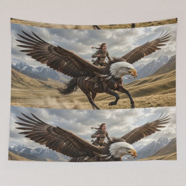Item preview, Where Wind Meets Earth – Fantasy Ride Art designed and sold by TreatLLC.