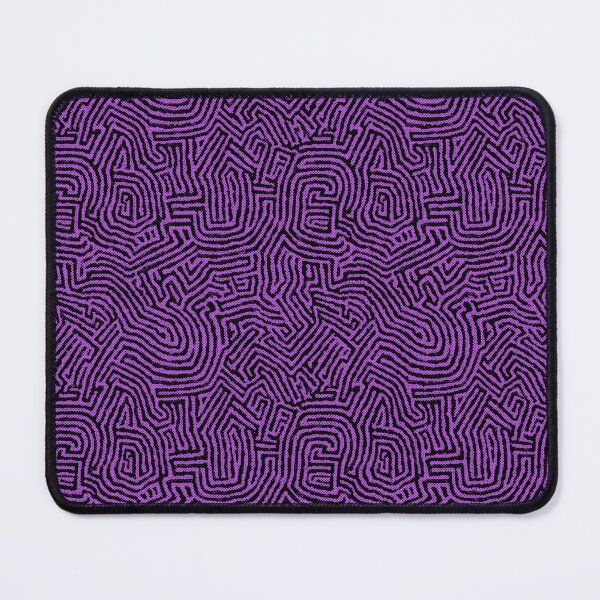 Item preview, Mystical Purple Abstract Maze - Hand-Drawn Geometric Labyrinth Texture designed and sold by Oksana Graf Art.