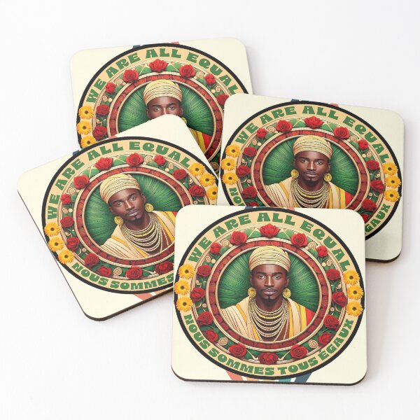 Item preview, We Are All Equal African French Portrait Original Design designed and sold by thelivingrp.