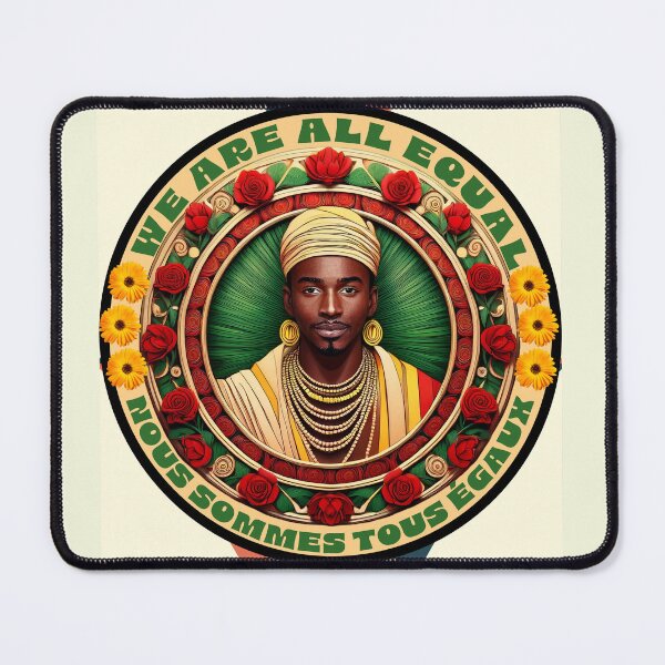 Item preview, We Are All Equal African French Portrait Original Design designed and sold by thelivingrp.