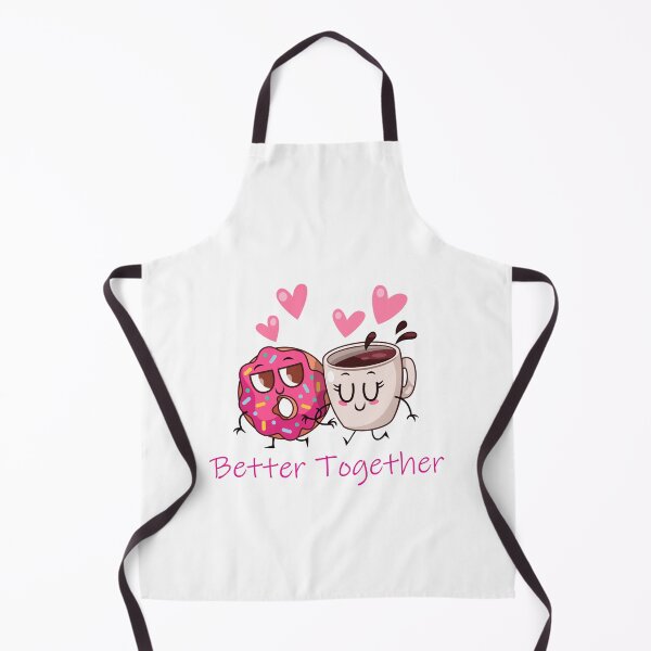 Item preview, Donut and Coffee Couple Cute Matching Design – Better Together designed and sold by Dinaelsherkawy.