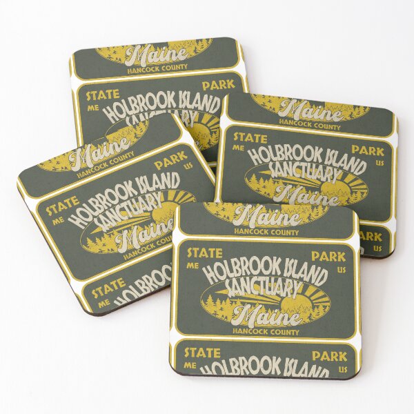 Item preview, Holbrook Island Sanctuary State Park, Hancock County, Maine, badge design designed and sold by Wanderful-roads.