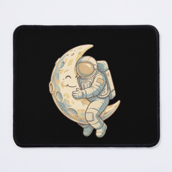 Item preview, Astronaut Hugging Moon Dreamy Cosmic Embrace designed and sold by MythicCotton.
