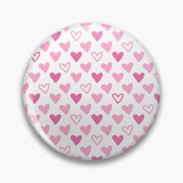 Item preview, Cute Pink Hearts Pattern | Pastel Pink Hearts Aesthetic | Girly Love Design | Hearts Sticker designed and sold by Nesstitches.