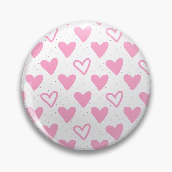 Item preview, Cute Pink Hearts and Sparkles Pattern | Pastel Pink Hearts Aesthetic | Girly Love Design | Hearts Sticker designed and sold by Nesstitches.