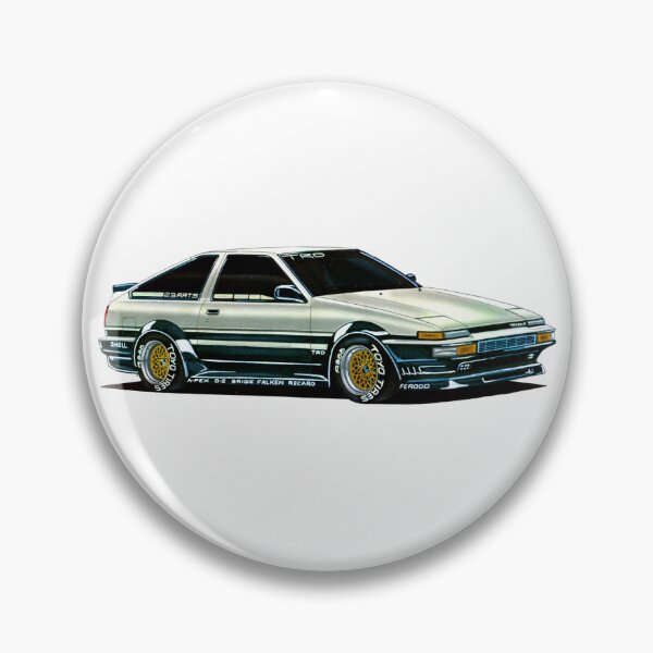 Item preview, Exclusive drawing modified legendary jdm car Initial D Toyota Sprinter Trueno AE86 GT-APEX 85 designed and sold by Cars23.