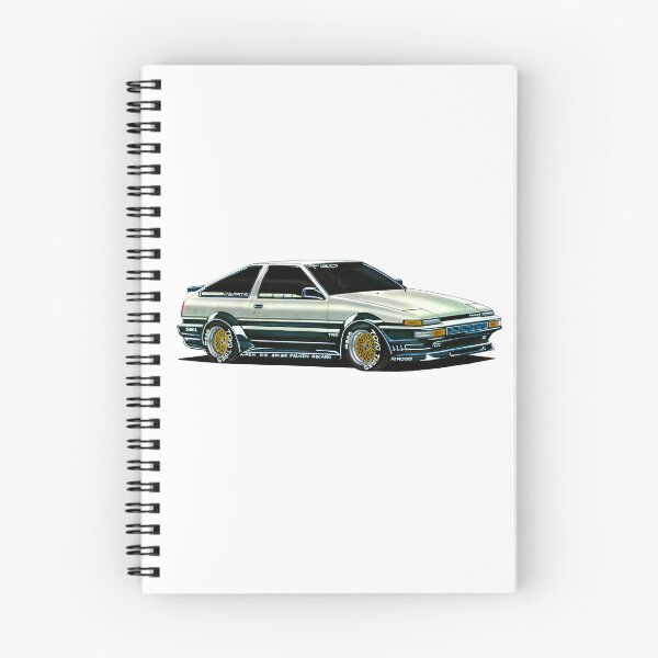 Item preview, Exclusive drawing modified legendary jdm car Initial D Toyota Sprinter Trueno AE86 GT-APEX 85 designed and sold by Cars23.