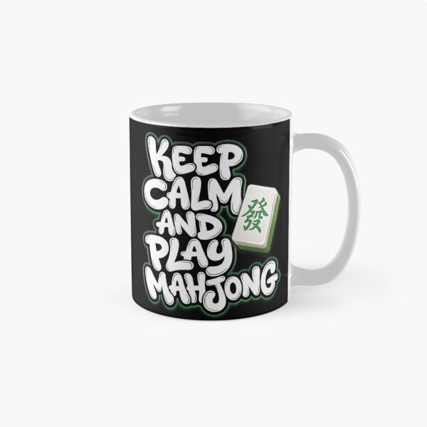 Item preview, Keep Calm and Play Mahjong – Funny Minimal Tile Game Quote Design Gift for Mahjong lovers designed and sold by WearVerse440.