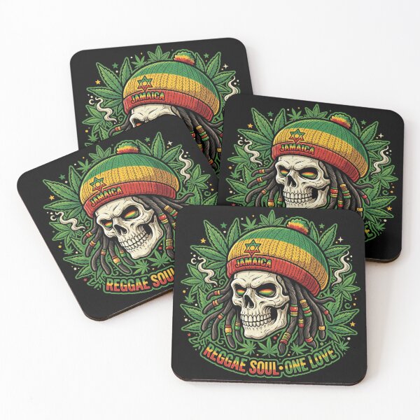 Item preview, Reggae Soul Skull — One Love designed and sold by Forward Thought.
