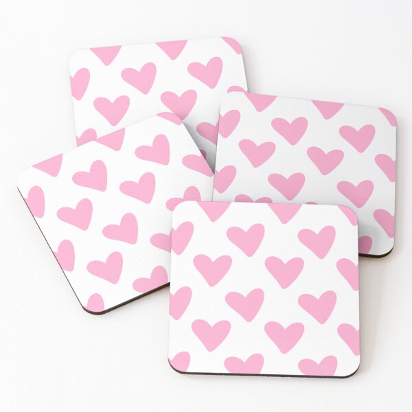 Item preview, Cute Pink Hearts Pattern | Pastel Pink Hearts Aesthetic | Girly Love Design | Hearts Sticker designed and sold by Nesstitches.