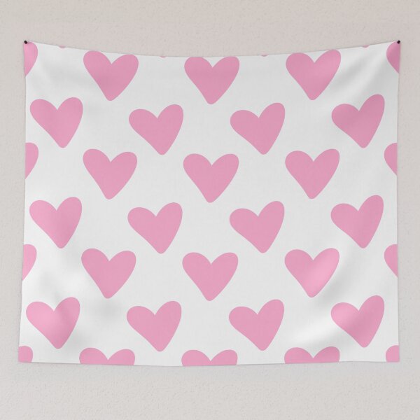 Item preview, Cute Pink Hearts Pattern | Pastel Pink Hearts Aesthetic | Girly Love Design | Hearts Sticker designed and sold by Nesstitches.