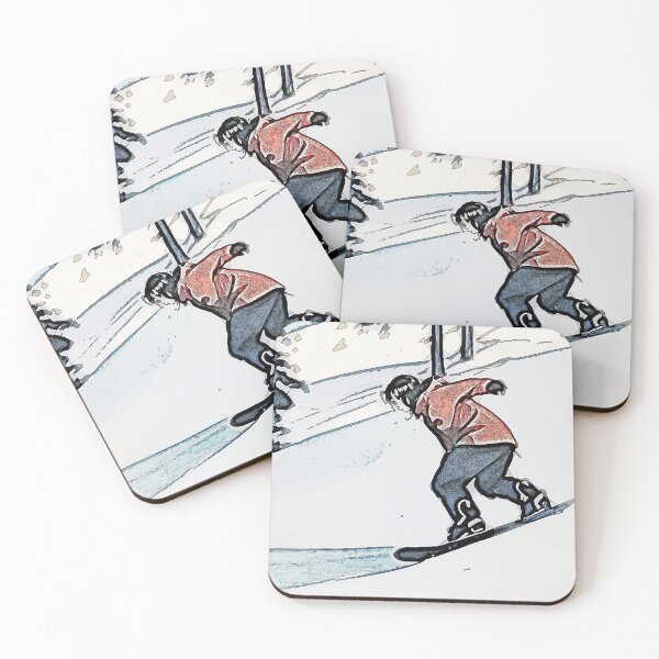 Item preview, Downhill Racer - Snowboarder Anime Art designed and sold by NaturePrints.