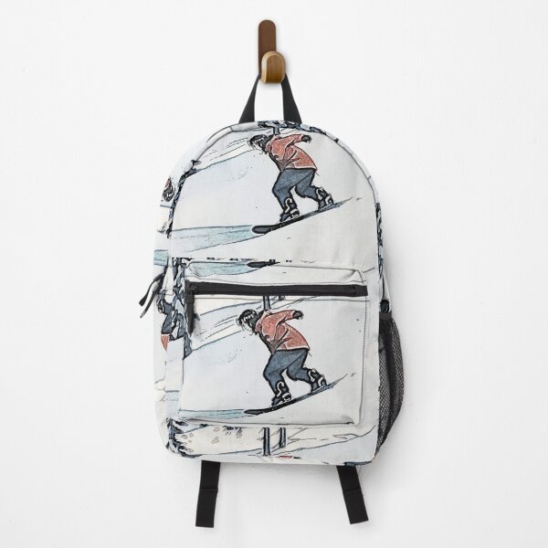 Item preview, Downhill Racer - Snowboarder Anime Art designed and sold by NaturePrints.