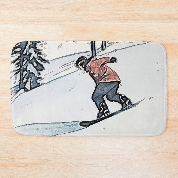 Item preview, Downhill Racer - Snowboarder Anime Art designed and sold by NaturePrints.