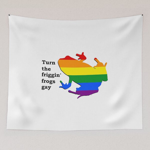 Item preview, Turn the friggin frogs gay designed and sold by Toadtally.