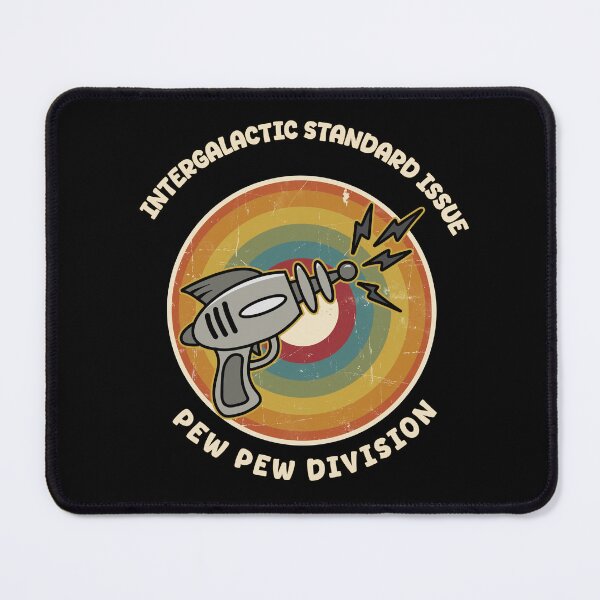 Item preview, Retro Raygun Pew Pew Division T-Shirt – Intergalactic Sci-Fi Vintage Design designed and sold by homework store.