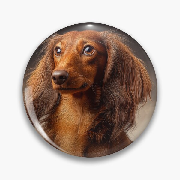 Item preview, Long-haired Dachshund in a Landscape designed and sold by PetsArt.