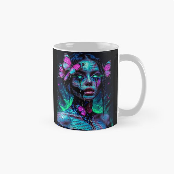 Item preview, Momento: Neon‑Lit Cyber‑Fantasy Portrait designed and sold by Insomnia Art Designs.