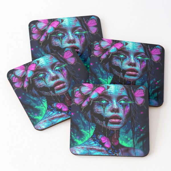 Item preview, Momento: Neon‑Lit Cyber‑Fantasy Portrait designed and sold by Insomnia Art Designs.