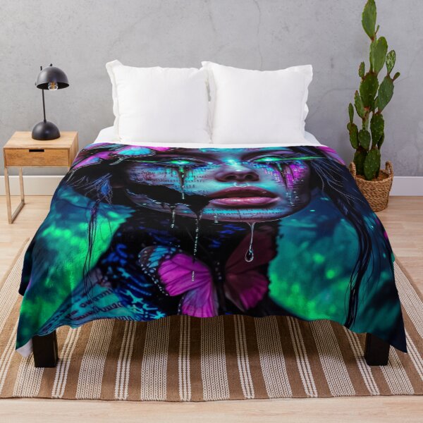 Item preview, Momento: Neon‑Lit Cyber‑Fantasy Portrait designed and sold by Insomnia Art Designs.