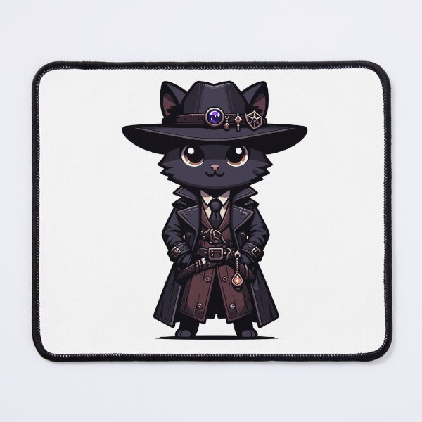 Item preview, Detective Cat Noir Aesthetic Design for Mystery Lovers designed and sold by CyfroweMysli.