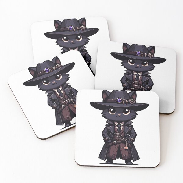 Item preview, Detective Cat Noir Aesthetic Design for Mystery Lovers designed and sold by CyfroweMysli.