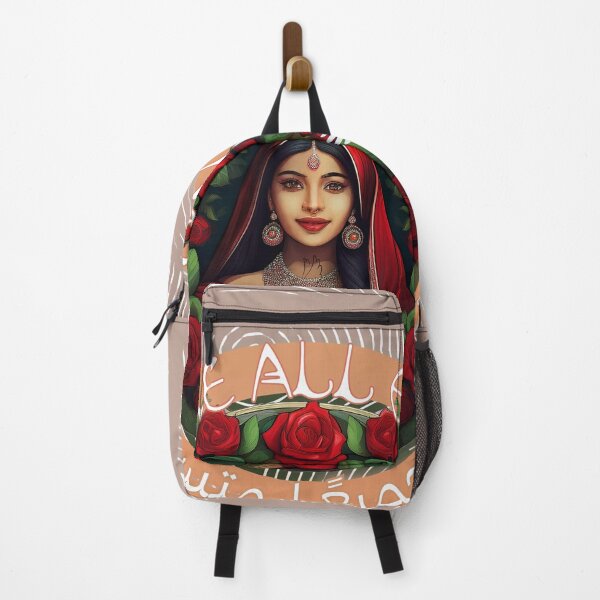 Item preview, Arabic Woman Roses & Doves We Are All Equal Print designed and sold by thelivingrp.