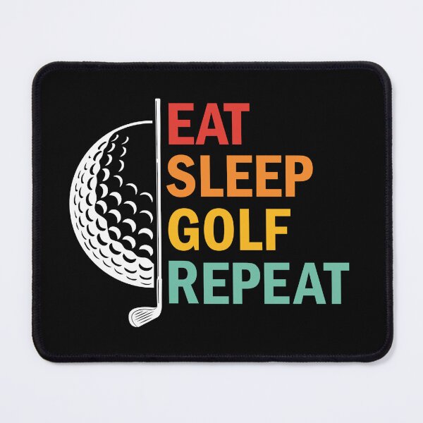 Item preview, Eat Sleep Golf Repeat designed and sold by BuxomBabe21.