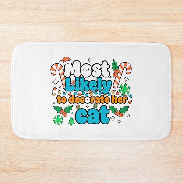Item preview, christmas cat decorating funny family matching designed and sold by ArtDesignTp.