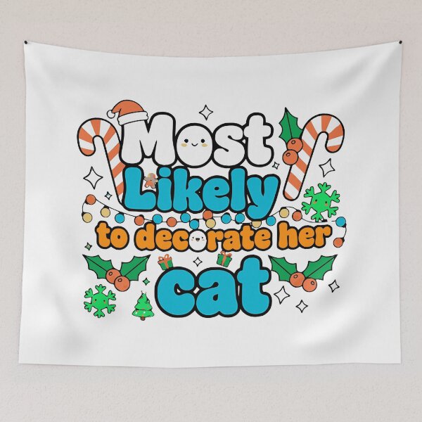 Item preview, christmas cat decorating funny family matching designed and sold by ArtDesignTp.