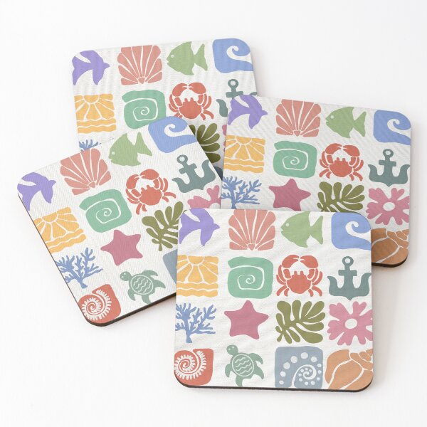 Item preview, Beach Block Print designed and sold by MustardSeedInt.