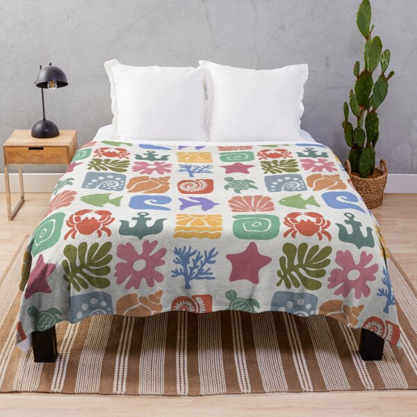 Item preview, Beach Block Print designed and sold by MustardSeedInt.