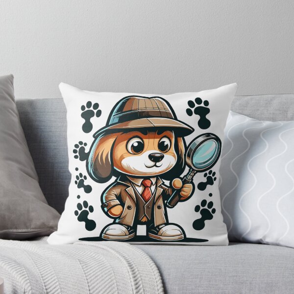 Item preview, Cute Detective Dog Gift for Dog Lovers and Mystery Fans designed and sold by CyfroweMysli.