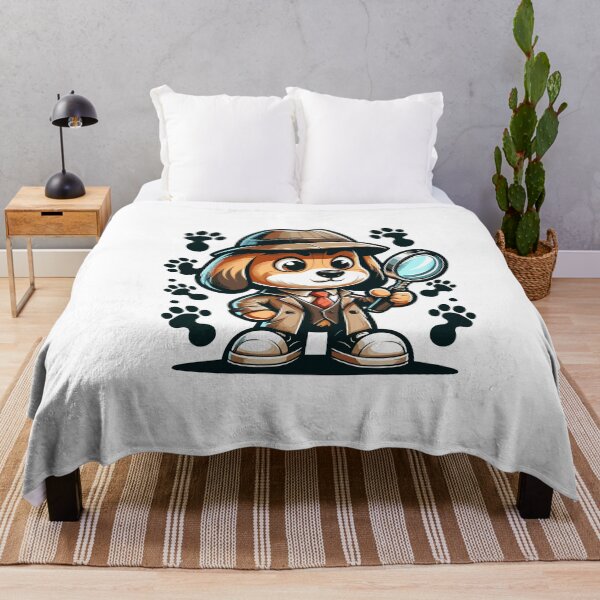 Item preview, Cute Detective Dog Gift for Dog Lovers and Mystery Fans designed and sold by CyfroweMysli.
