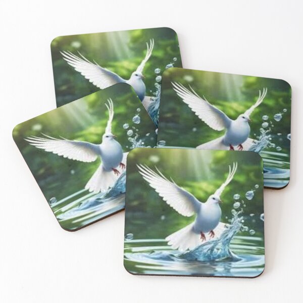 Item preview, Serenity: White Pigeon and Water Splash designed and sold by GUINewAlex.
