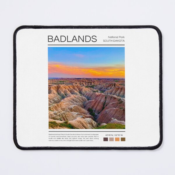Item preview, Badlands National Park - South Dakota designed and sold by StudioRedKoala.
