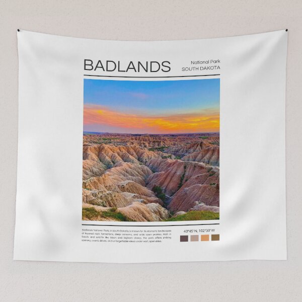 Item preview, Badlands National Park - South Dakota designed and sold by StudioRedKoala.