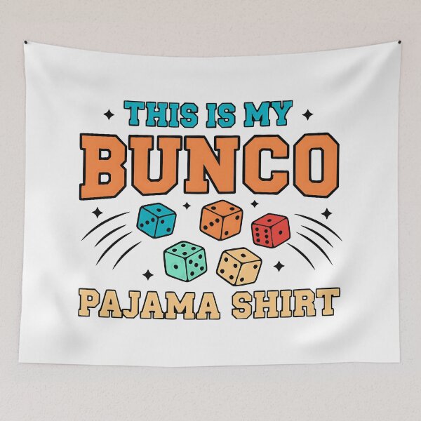 Item preview, girls night bunco pajama retro dice graphic designed and sold by ArtDesignTp.