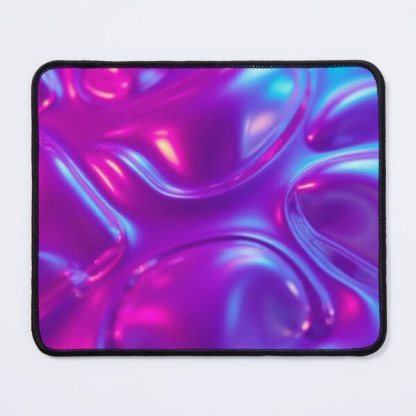 Item preview, Neon Holographic Glass Abstract Art designed and sold by Nika Art Studio.