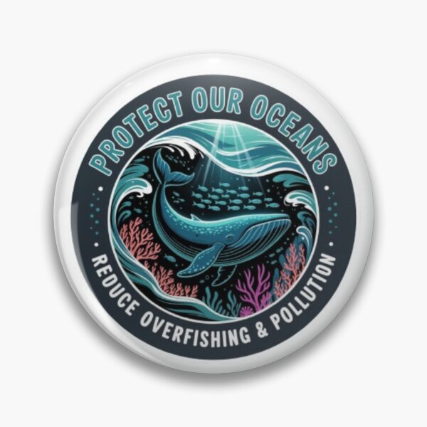 Item preview, Protect Our Oceans Whale T-Shirt – Ocean Conservation Design for Marine Life Lovers & Eco Gift Buyers designed and sold by GemBob Creations.