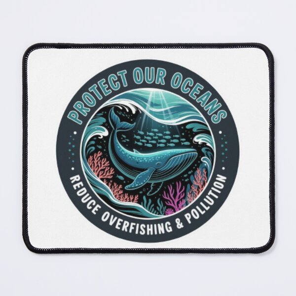 Item preview, Protect Our Oceans Whale T-Shirt – Ocean Conservation Design for Marine Life Lovers & Eco Gift Buyers designed and sold by GemBob Creations.