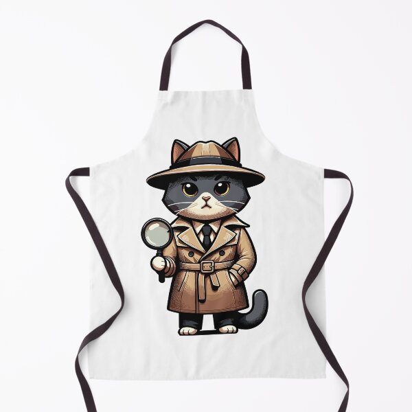 Item preview, Detective Cat Mystery Design for Cat Lovers and Puzzle Fans designed and sold by CyfroweMysli.