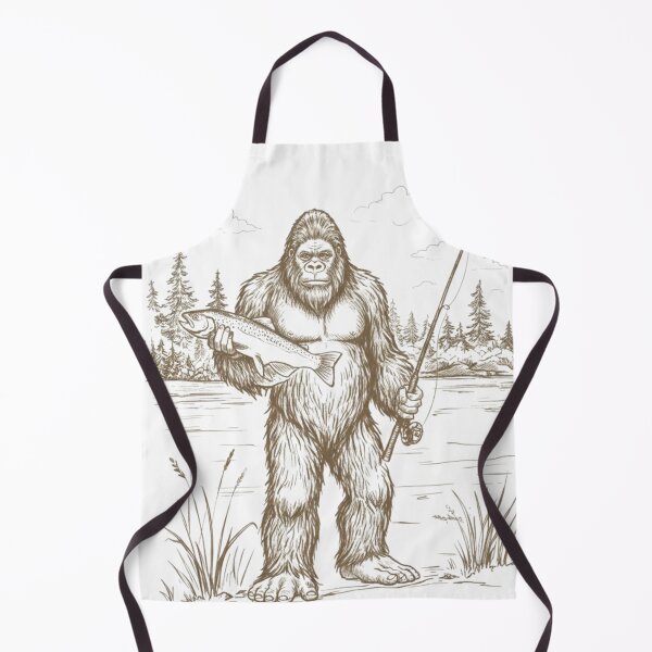 Item preview, Bigfoot Fishing , Funny Sasquatch Fisherman , Dad Gift, Outdoor Camping , Gone Fishing Graphic  designed and sold by MS Pod Studio.
