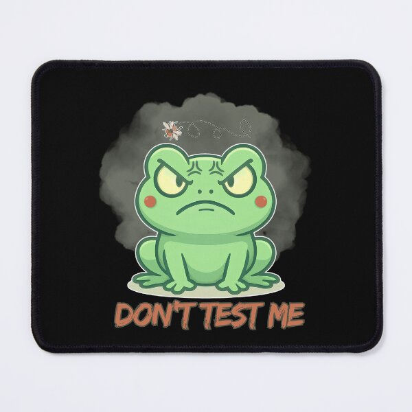 Item preview, Don’t Test Me – Angry Frog with Fly Design designed and sold by tellia-kallisto.