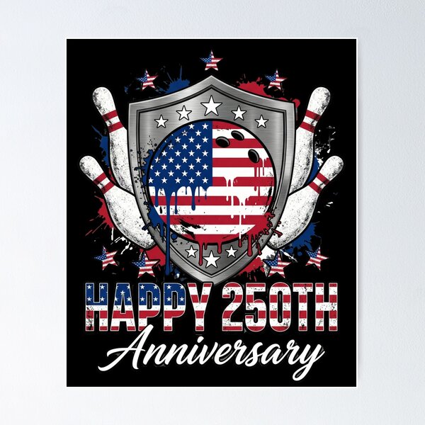 Item preview, Happy 250th Anniversary American Bowling Patriot United States designed and sold by SofenArt.