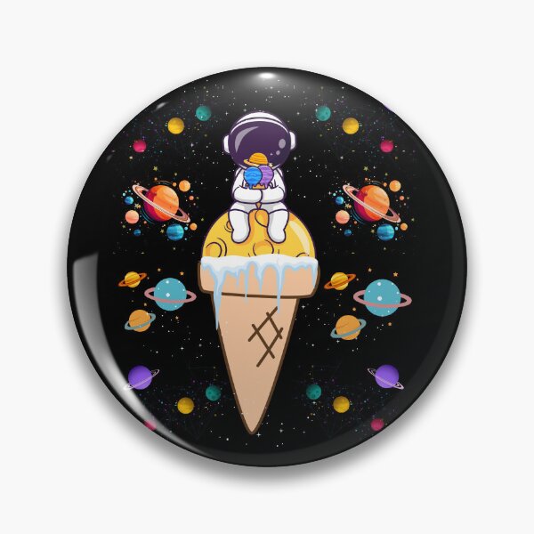 Item preview, An astronaut sitting and enjoying ice cream designed and sold by waikibi ⭐⭐⭐⭐⭐.