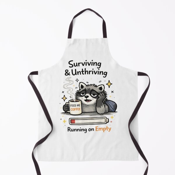 Item preview, Anxiety Raccoon Burnout Meme – Surviving And Unthriving Running On Empty designed and sold by Region.