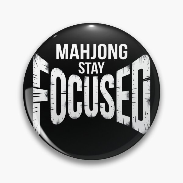 Item preview, Mahjong Stay Focused – Bold Typography Funny Tile Game Player Motivation Gift designed and sold by WearVerse440.