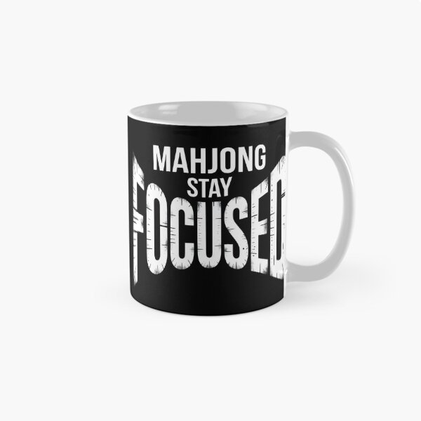 Item preview, Mahjong Stay Focused – Bold Typography Funny Tile Game Player Motivation Gift designed and sold by WearVerse440.